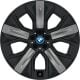 21" Aero Dark Black Wheels, Style 1011 with All-season Non Run-flat Tires